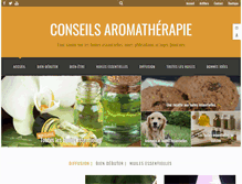 Tablet Screenshot of conseils-aromatherapie.com